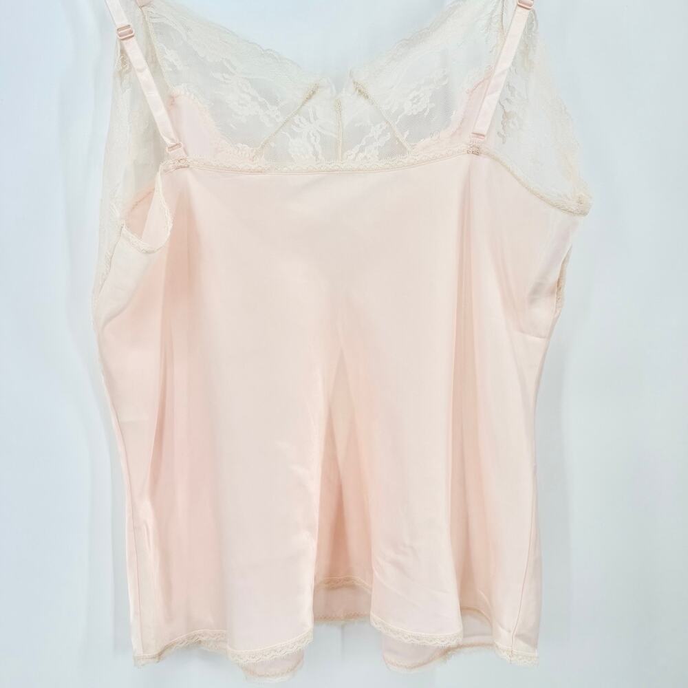 Vtg Barbizon Pink Lace Camisole Satin Lingerie Top Coquette Romantic Balletcore - Picture 13 of 16